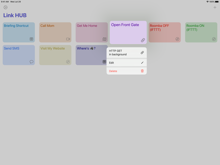 Link HUB Lock Screen Widgets