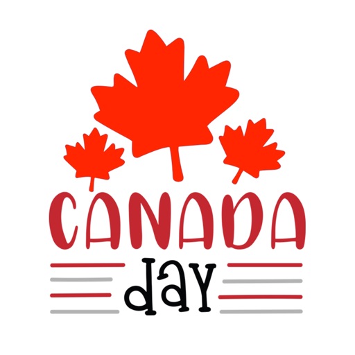 Lovely Canada Day Stickers