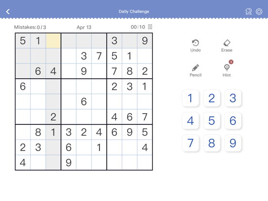Sudoku - Klassieke Sudoku iPad app afbeelding 10