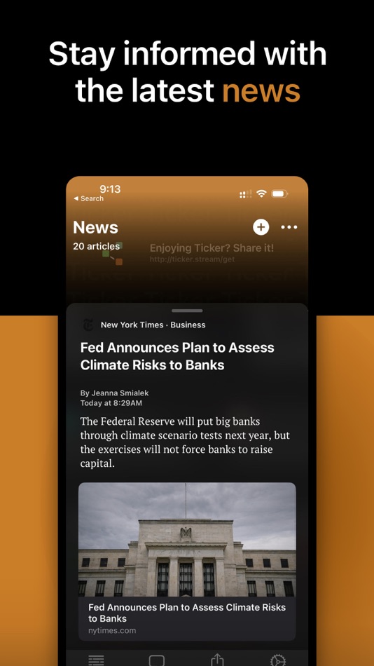 #8. Ticker: Streaming Apps (iOS) 来自: Firehose, Inc