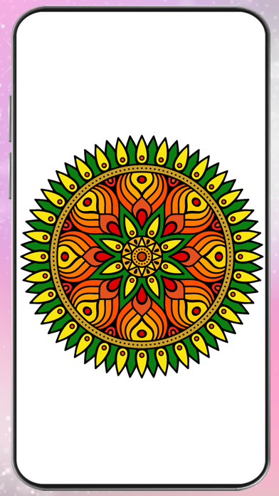Mandala Color by Number Book Screenshot
