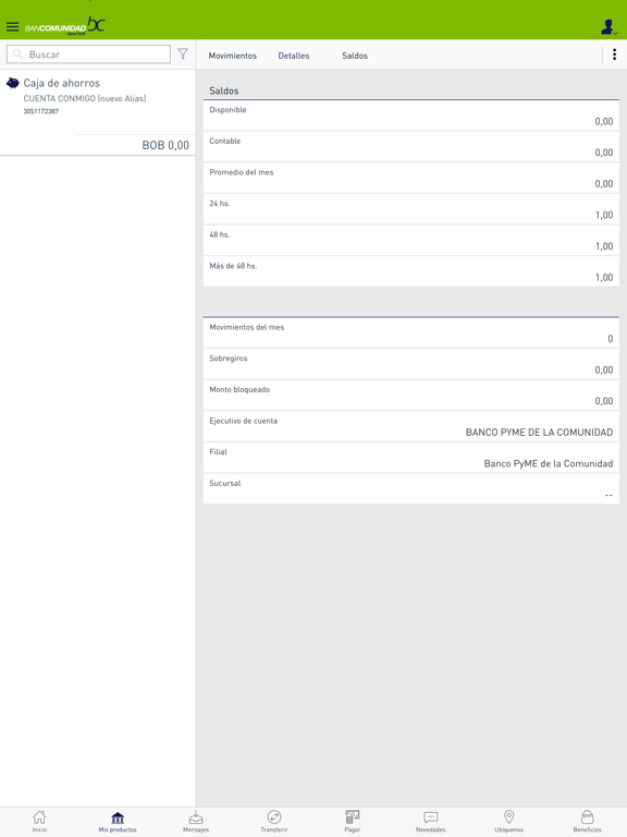 bc móvil iPad screenshot 4 - Finance app