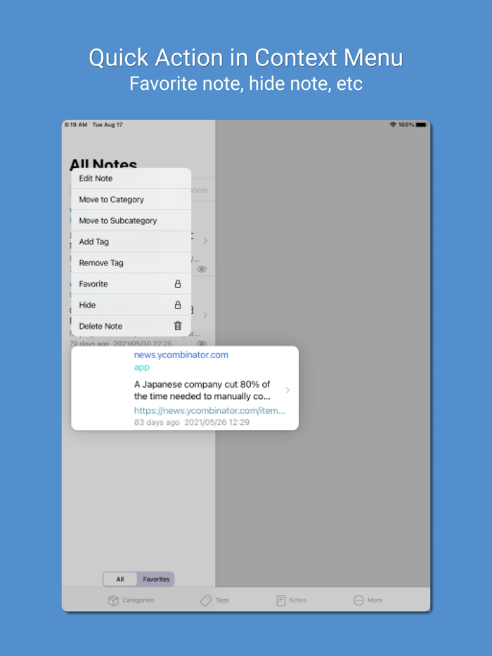 PP Note - Easily manage notes