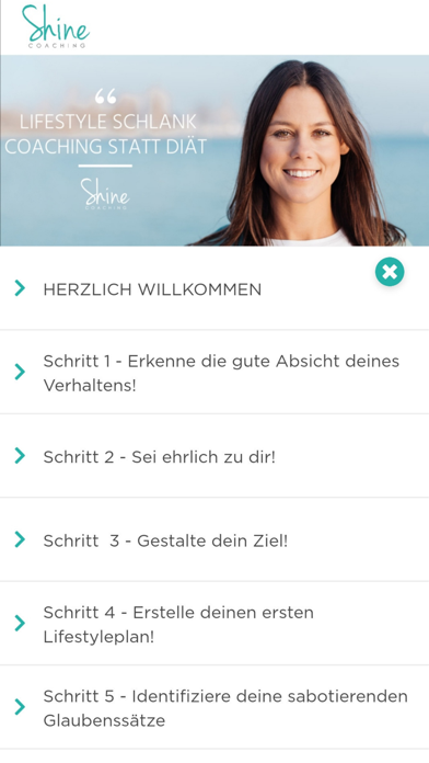 Shinecoaching App Screenshot