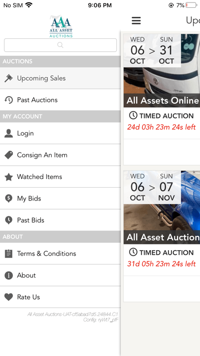 All Asset Auctions Screenshot