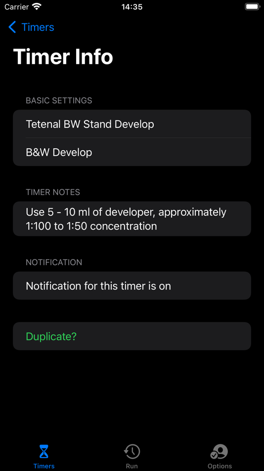 #2. Film Process Timer (iOS) 由: Andrzej Zawadzki