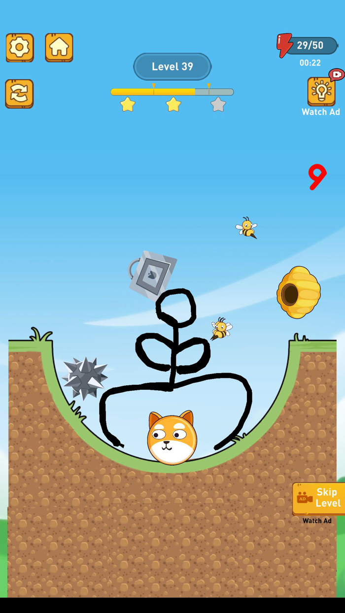 Draw To Save Dog vs Bee