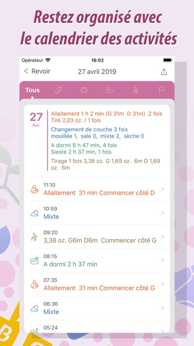 Screenshot #2 pour Baby Tracker - Bébé Suivi