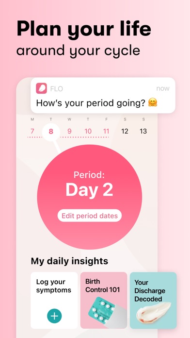 Flo - Menstruatie Kalender iPhone app afbeelding 2