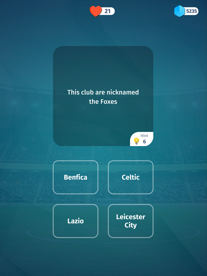 Football Quiz Trivia game