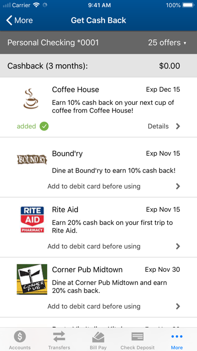 East Cambridge Savings Bank Screenshot