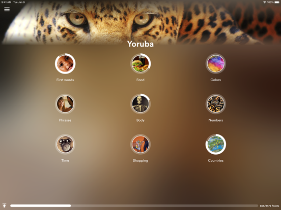 Learn Yoruba - EuroTalk iPad screenshot 1 - Education app