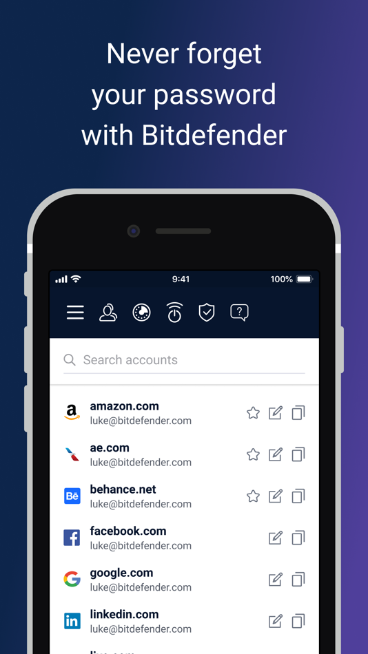 #1. Bitdefender Password Manager (iOS) 由: Bitdefender SRL