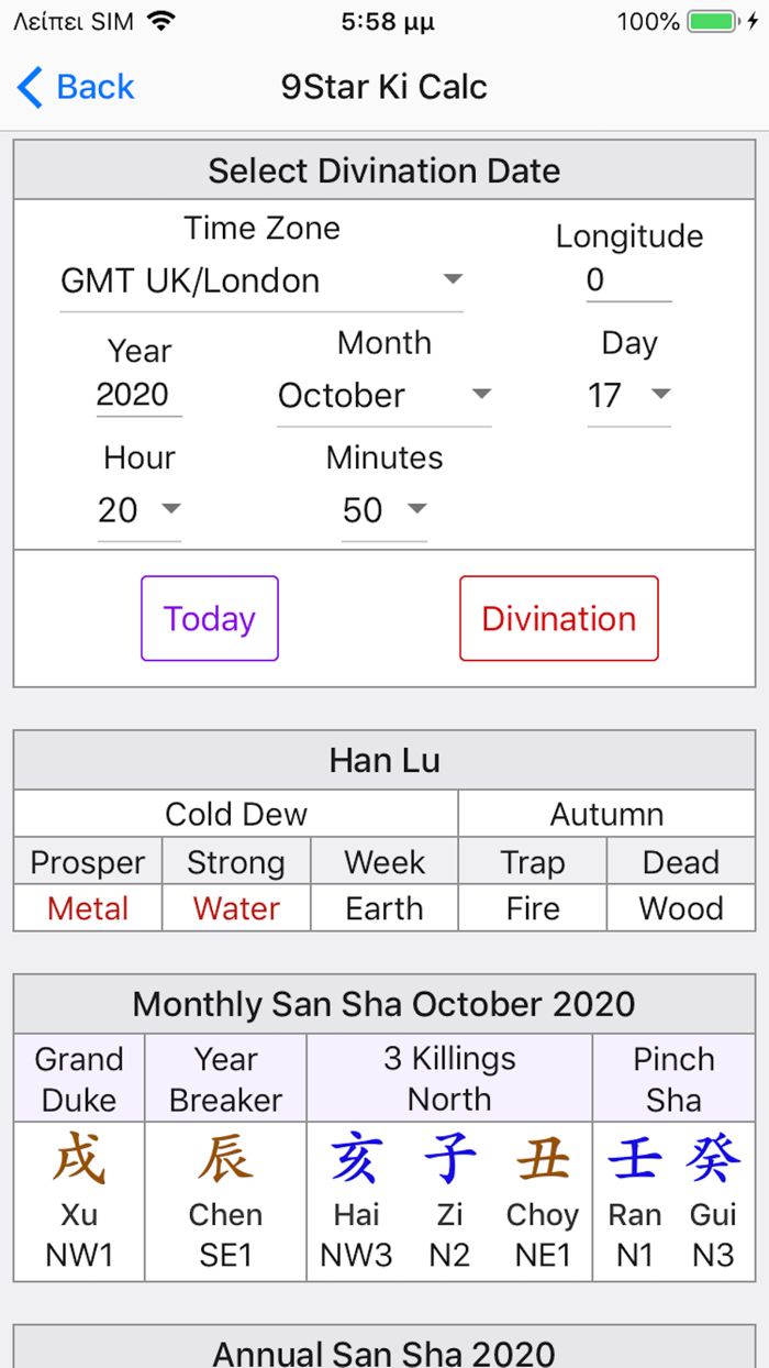 Nine Star Ki Astrology