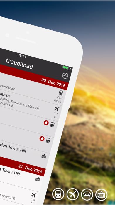 travelload itinerary manager Screenshot