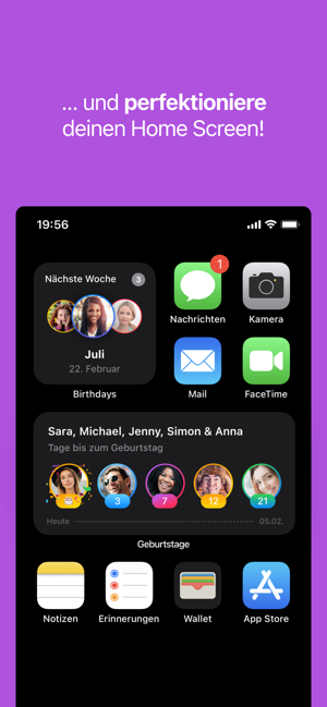 ‎Birthday Reminder App & Widget Screenshot