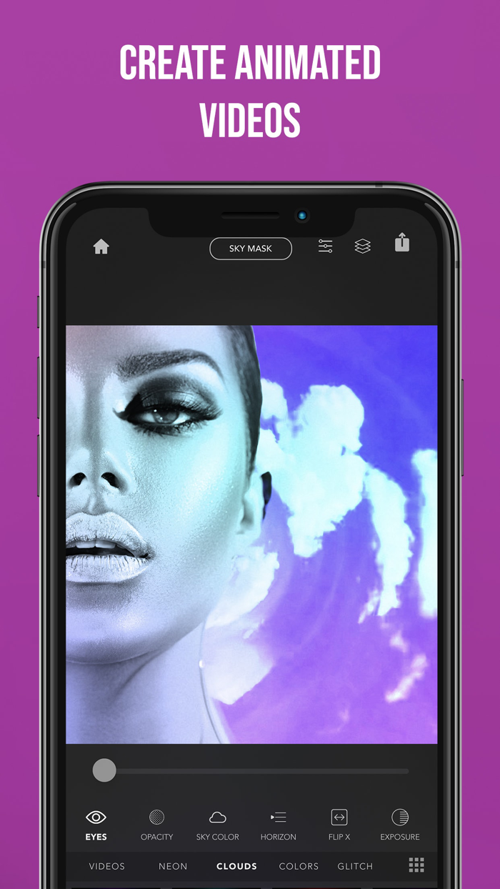 Neon Skies Photo Editor