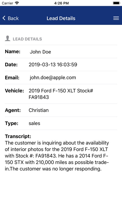 My ETS Chat Data App