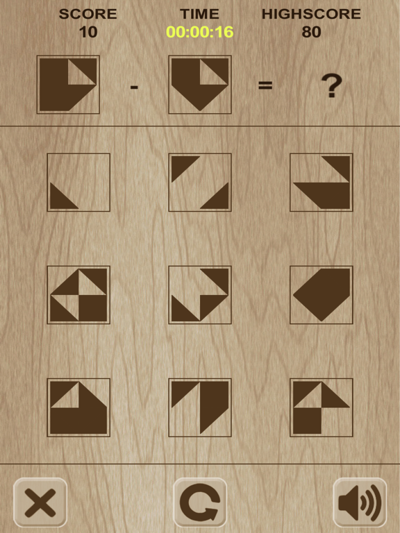 Simple shape's puzzle iPad screenshot