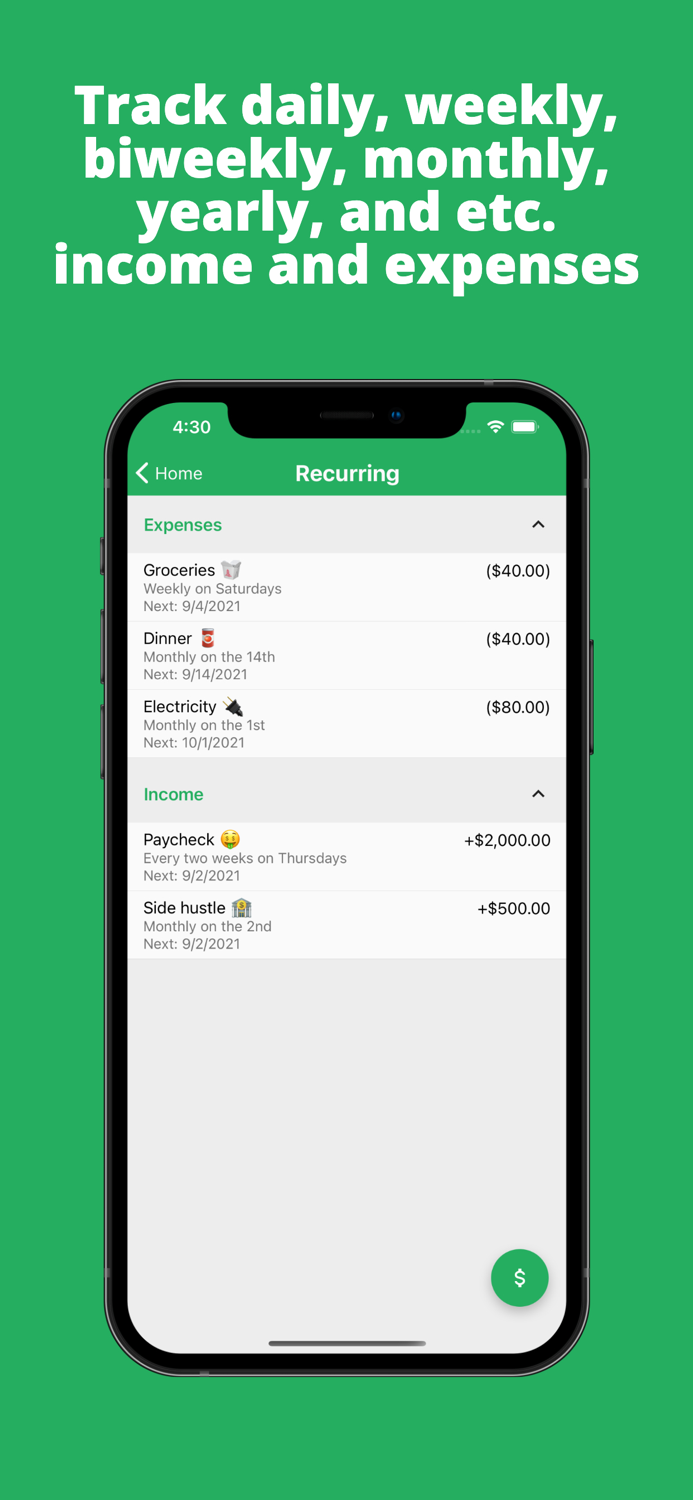 EveryTwo Biweekly Budgeting