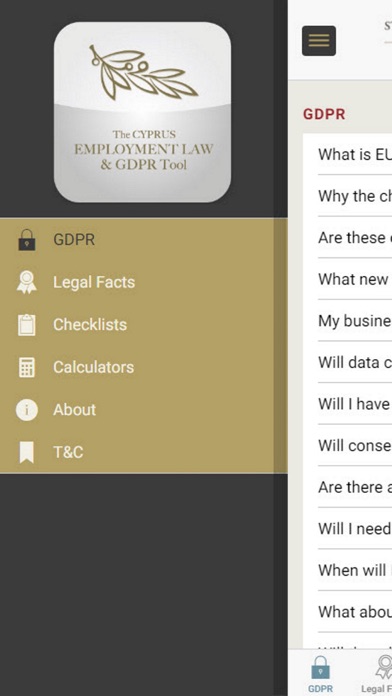Employment Law and GDPR Tool Screenshot