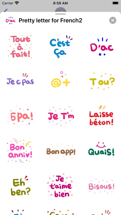 Pretty letter for French2