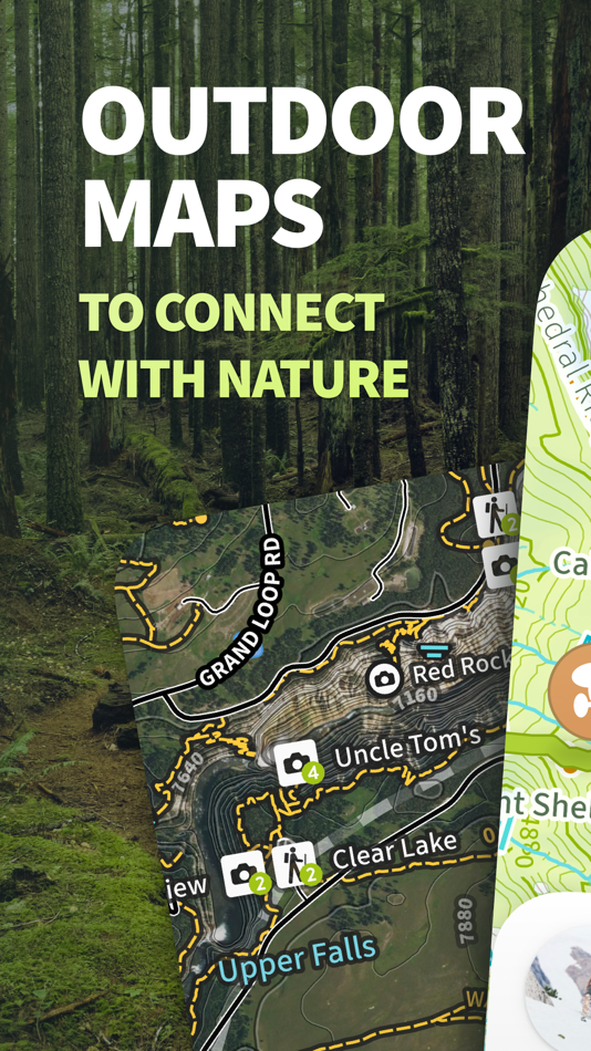 #1. Natural Atlas: Topo Maps & GPS (iOS) 由: Natural Atlas
