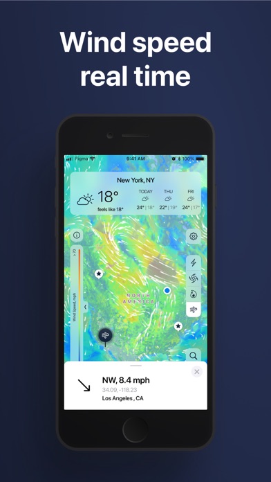 Windy Weather Radar, Forecast Screenshot