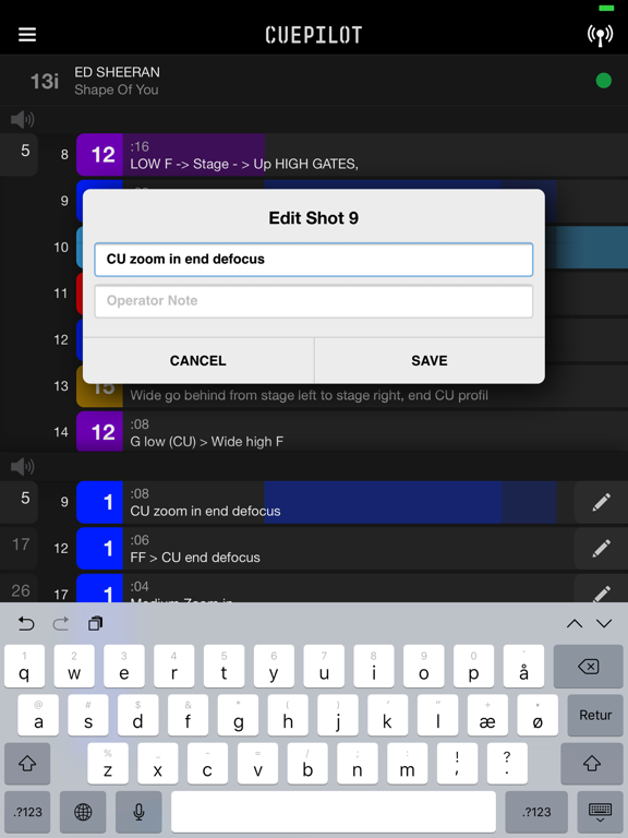 Screenshot #5 pour CueApp by CuePilot
