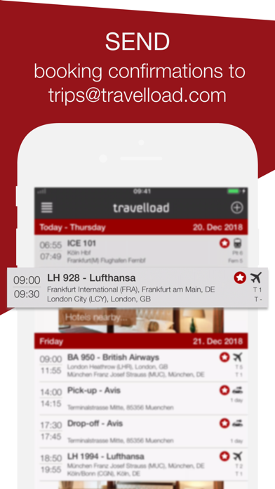 travelload itinerary manager Screenshot