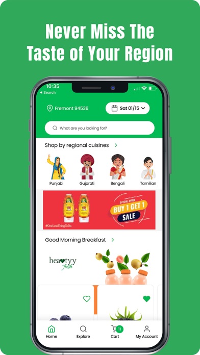 HeartyyFresh: Indian Grocery Screenshot