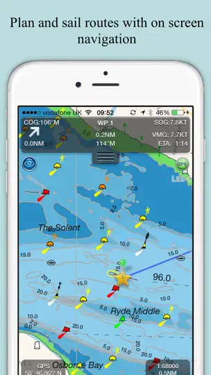 Screenshot von SeaNav auf dem iPhone 1