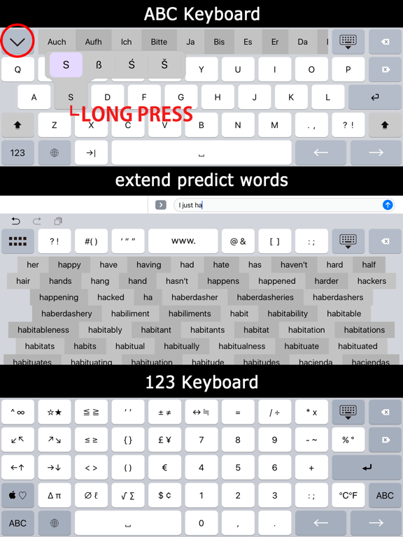Screenshot #4 pour K4us German Keyboard