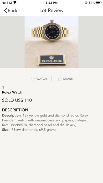 Smith Auctions Live Screenshot