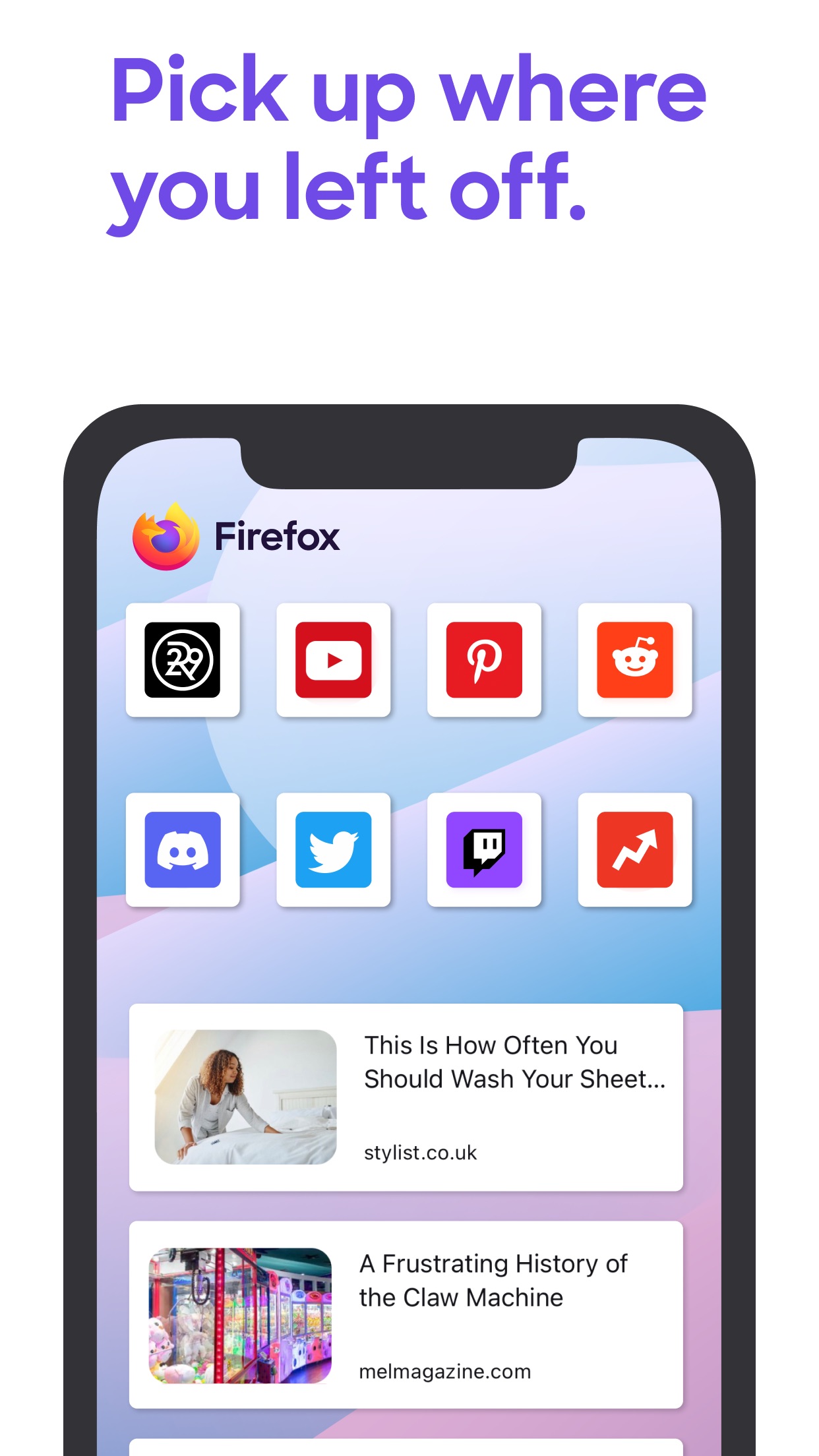 Screenshot do app Navegador web Firefox
