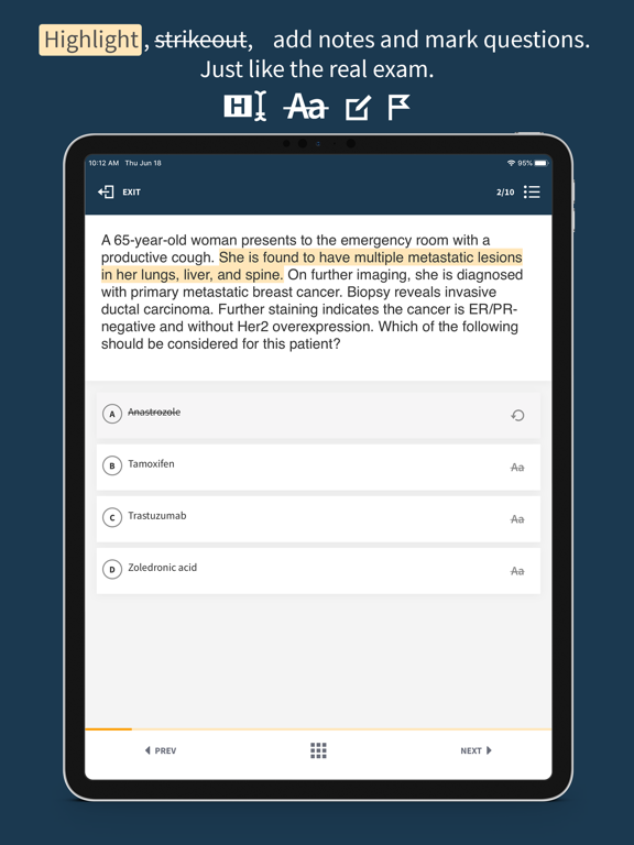 BoardVitals Medical Exam Prep iPad screenshot 4 - Medical app