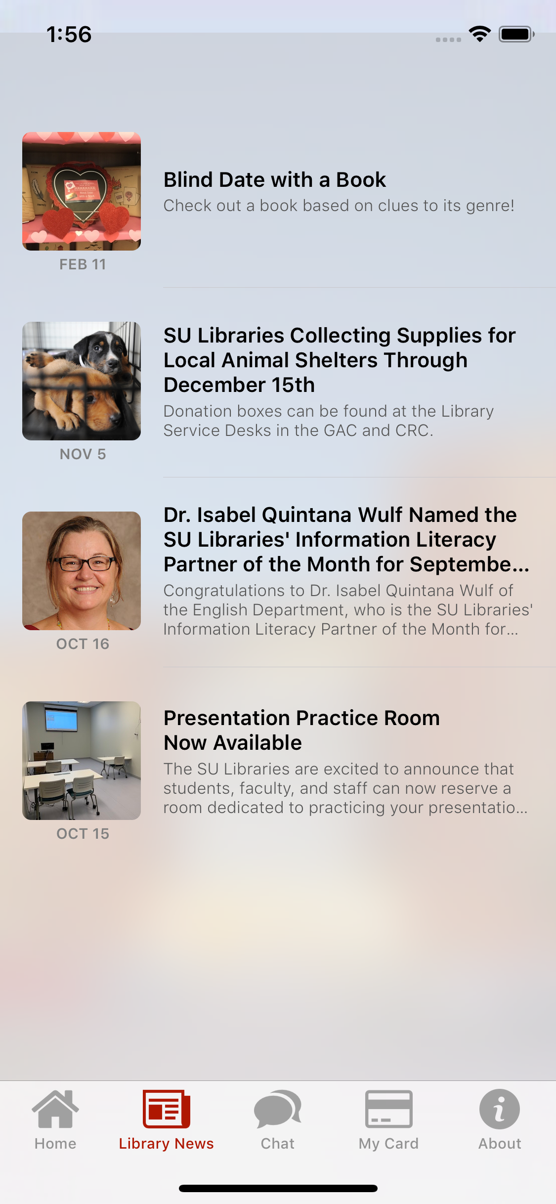 Salisbury University Libraries screenshot 8