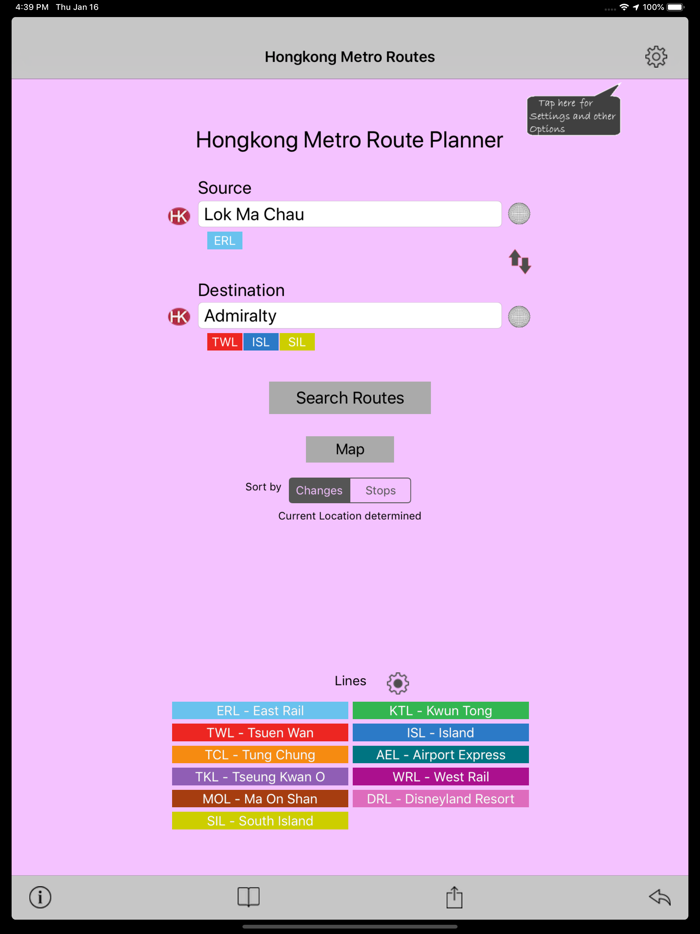 Hong Kong Metro Route Planner