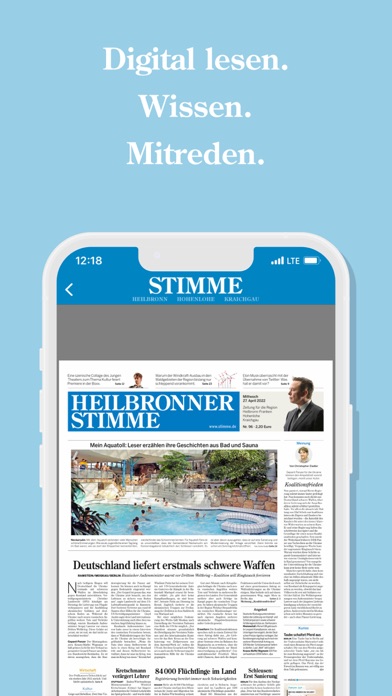 Stimme E-Paper Screenshot