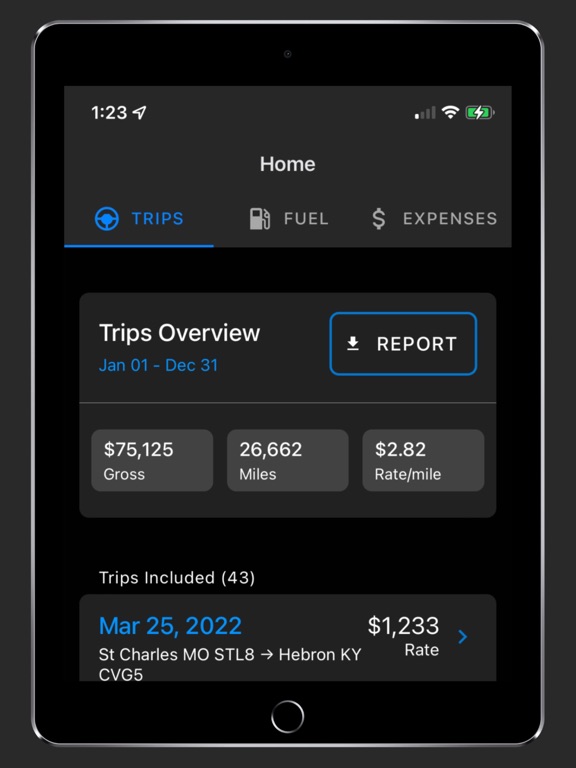 5thWheel Trips iPad screenshot 3 - Business app