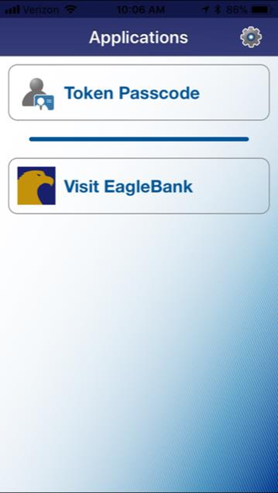 EagleBank Soft Token Screenshot