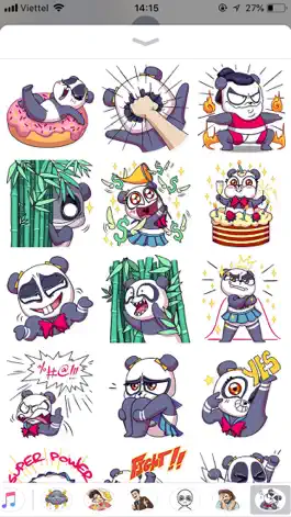 Game screenshot Cute Panda Pun Funny Stickers apk
