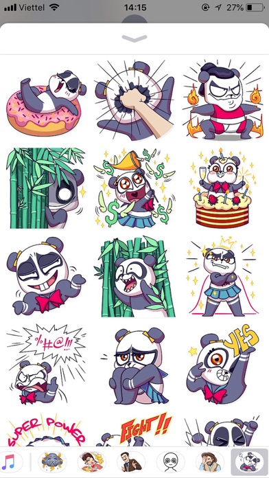 Cute Panda Pun Funny Stickers Screenshot