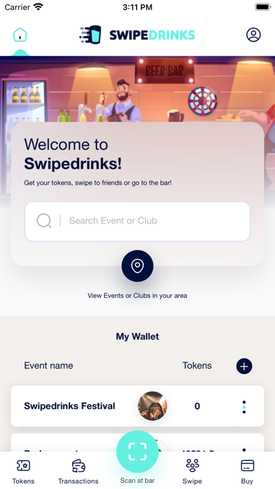 Swipedrinks Screenshot