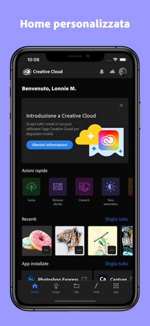 Adobe Creative Cloud su App Store