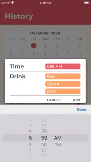 How to cancel & delete drinking log 1