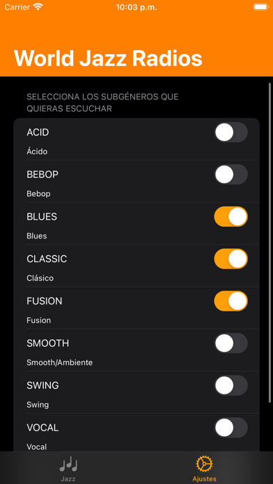 World Jazz Radios Screenshot