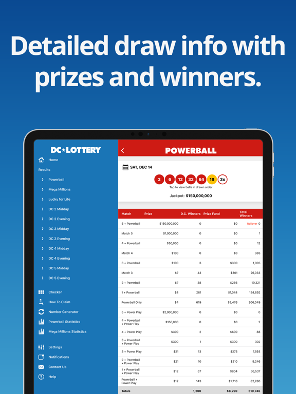 Screenshot #5 pour DC Lottery Results