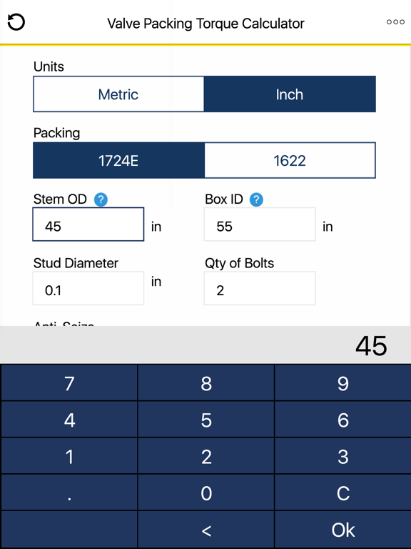 Screenshot #4 pour Valve Torque Calculator