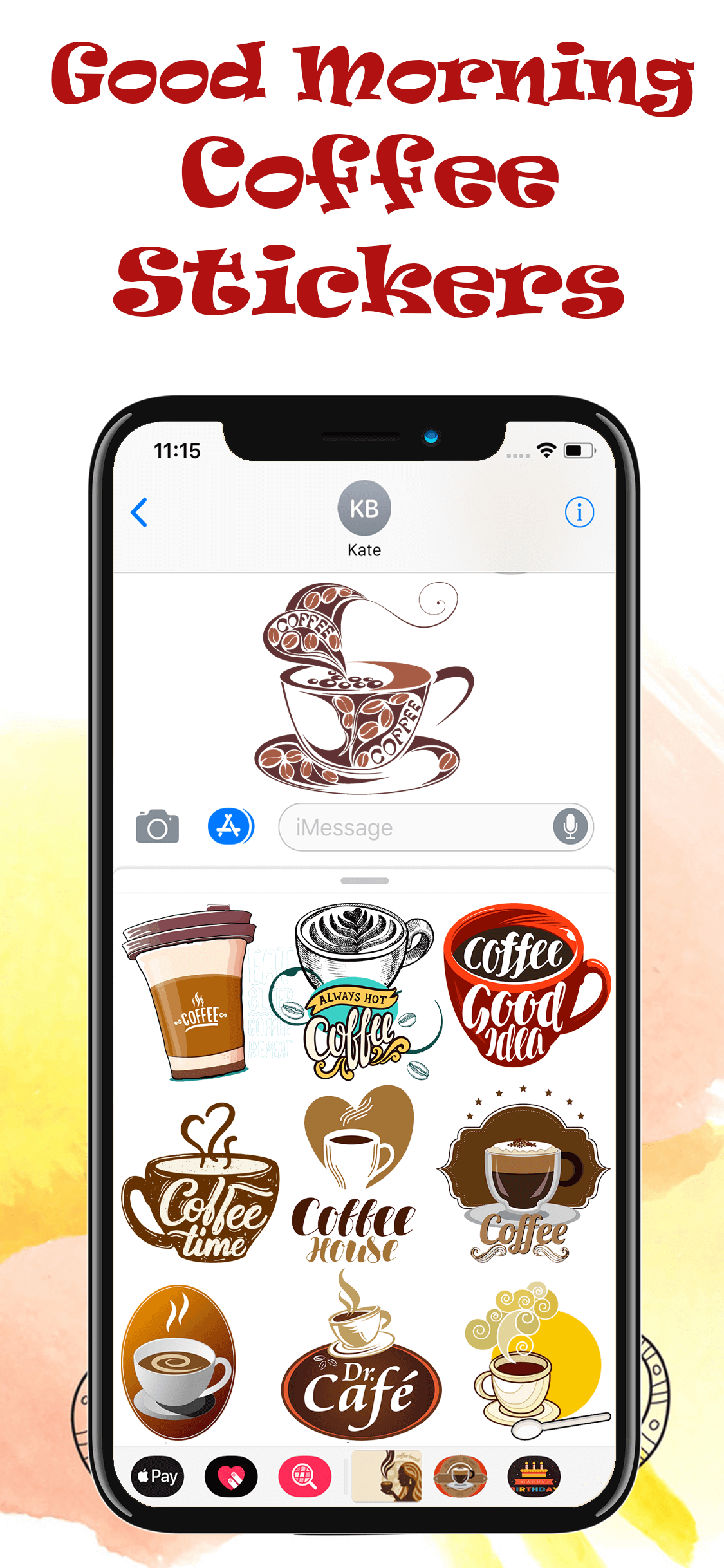 Good Morning Coffee Stickers! screenshot 3